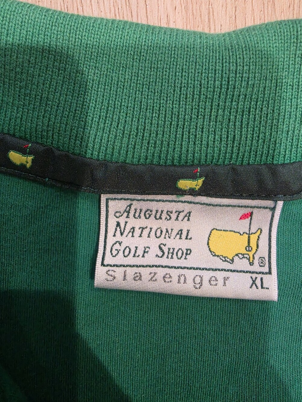 Augusta National Golf Shop Masters Green Polo Shirt XL 100% Cotton - Picture 4 of 6